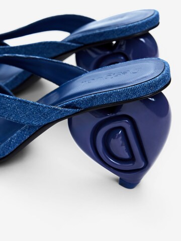Mule Desigual en bleu