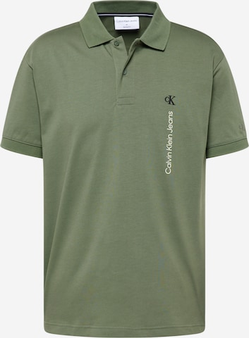 T-Shirt Calvin Klein Jeans en vert : devant