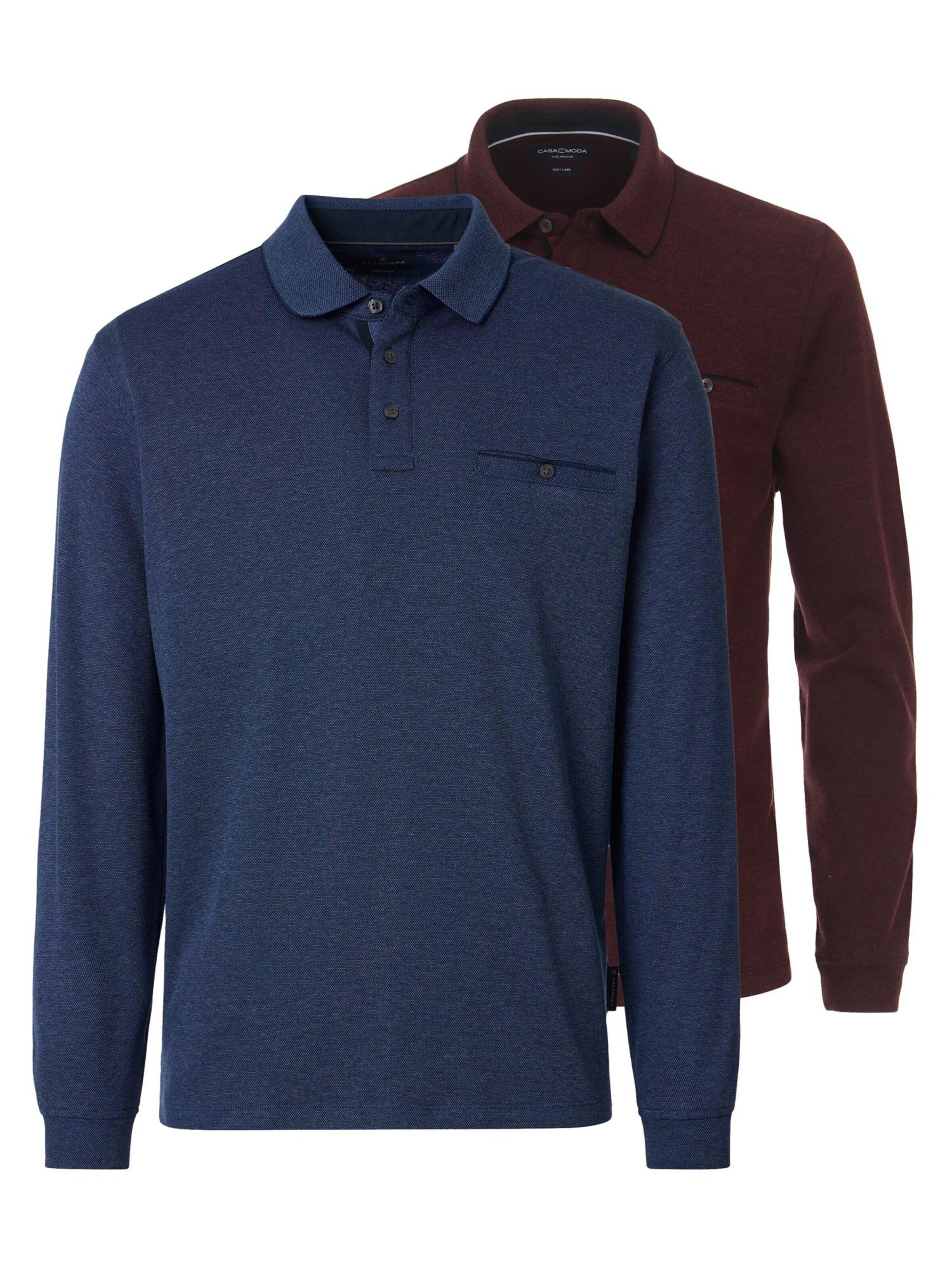 CASAMODA Shirt 'Basic' in Rood: voorkant
