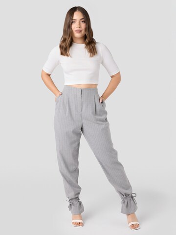 Laurella Loose fit Pleat-front trousers in Grey