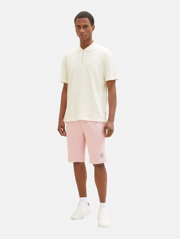 TOM TAILOR Normální Kalhoty – pink