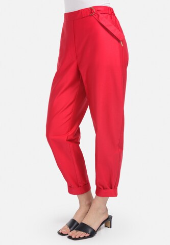 Loosefit Pantalon HELMIDGE en rouge : devant