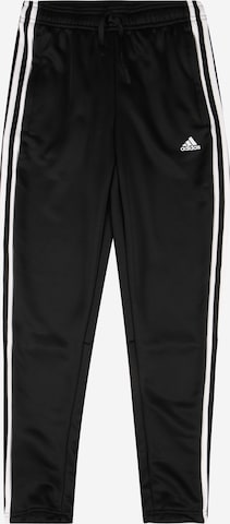 ADIDAS SPORTSWEAR Regular Workout Pants 'Designed To Move 3-Stripes' in Black: front