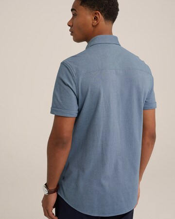 WE Fashion - Slim Fit Camisa em azul