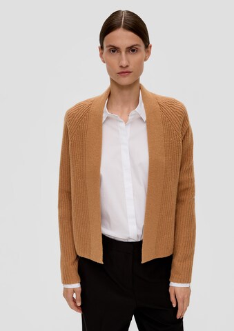 Cardigan s.Oliver BLACK LABEL en marron : devant