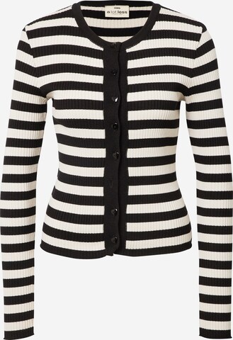 A LOT LESS Knit Cardigan 'Farina' in Black: front