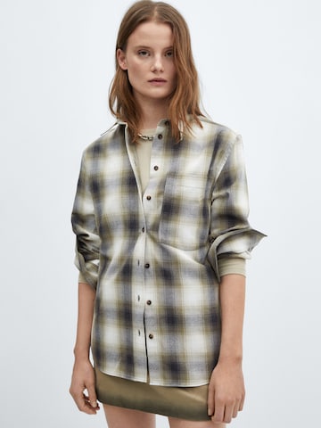 MANGO Bluse 'AURELIUS' i grøn: forside