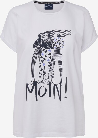 LAURASØN T-shirt en noir / blanc, Vue avec produit