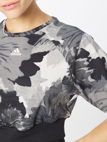 ADIDAS SPORTSWEAR Sportshirt 'Allover Print ' in Grau