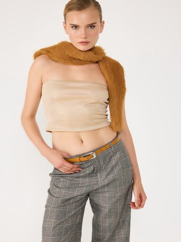 No Matter What Top in Gold: front