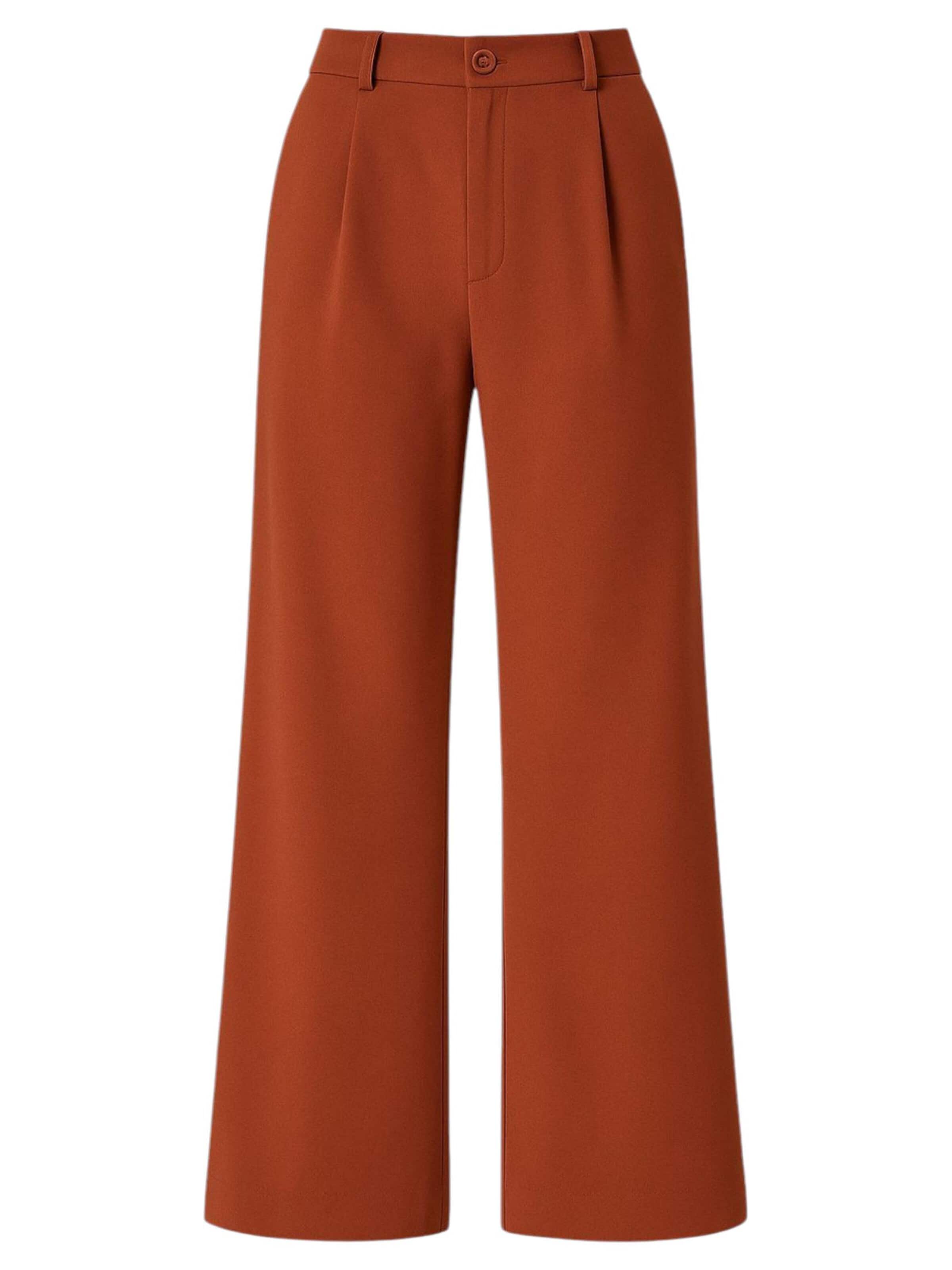 Wide leg Pantaloni con pieghe 'Seyra' di fashionshowcase in rosso: frontale