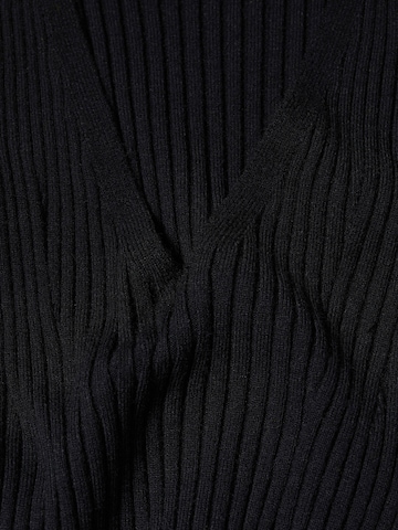 MANGO Pletena obleka 'Goletav' | črna barva