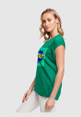 Merchcode Shirt 'Crash Comic' in Groen