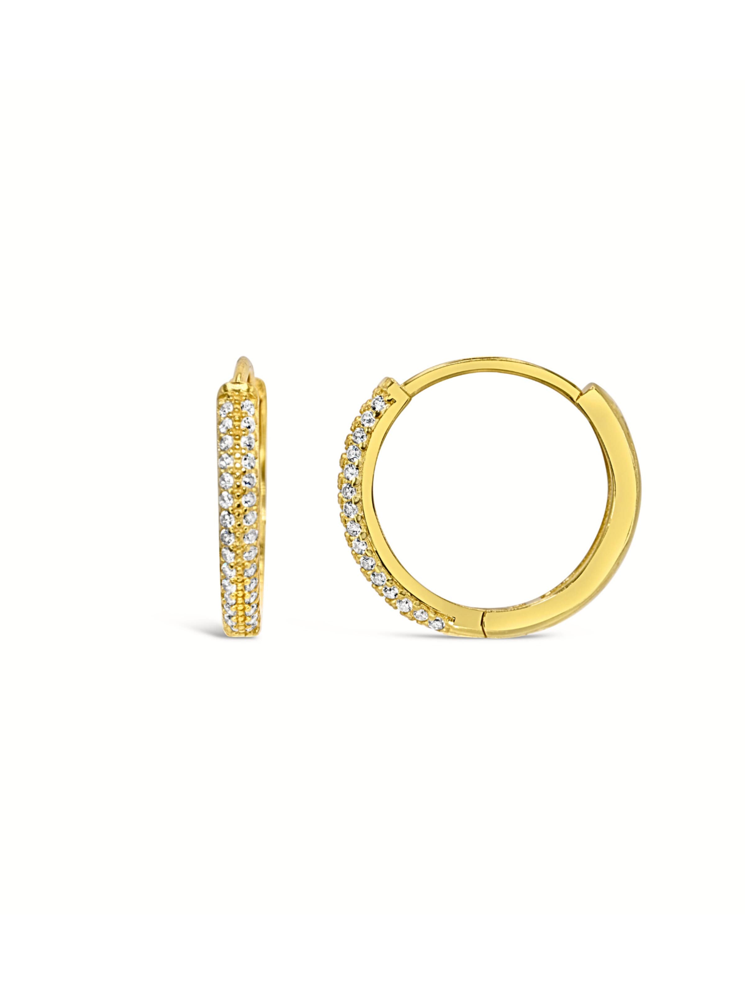 ARS-ARGENTI Earrings 'BLINGY HOOPS II gold' in Gold: front