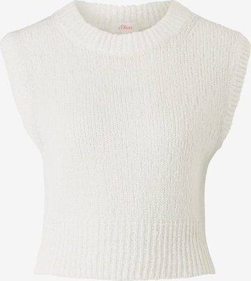 s.Oliver Knitted top in White: front