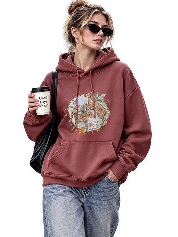 GORHEY Sweatshirt in Rood: voorkant