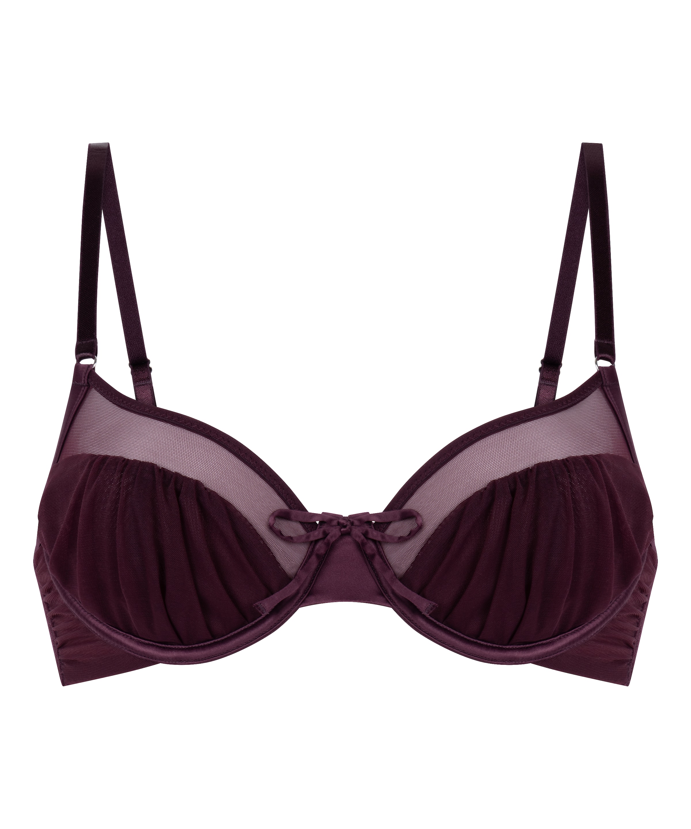 Hunkemöller T-shirt Bra in Purple: front