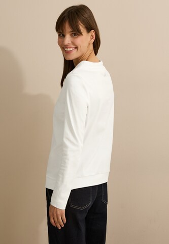 CECIL Shirt mit Wording in Weiß