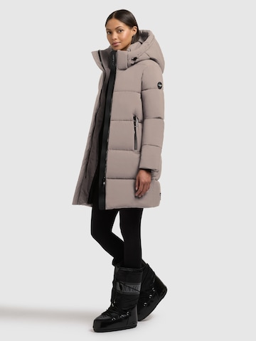 Manteau d’hiver 'Haya2 Matt' khujo en gris