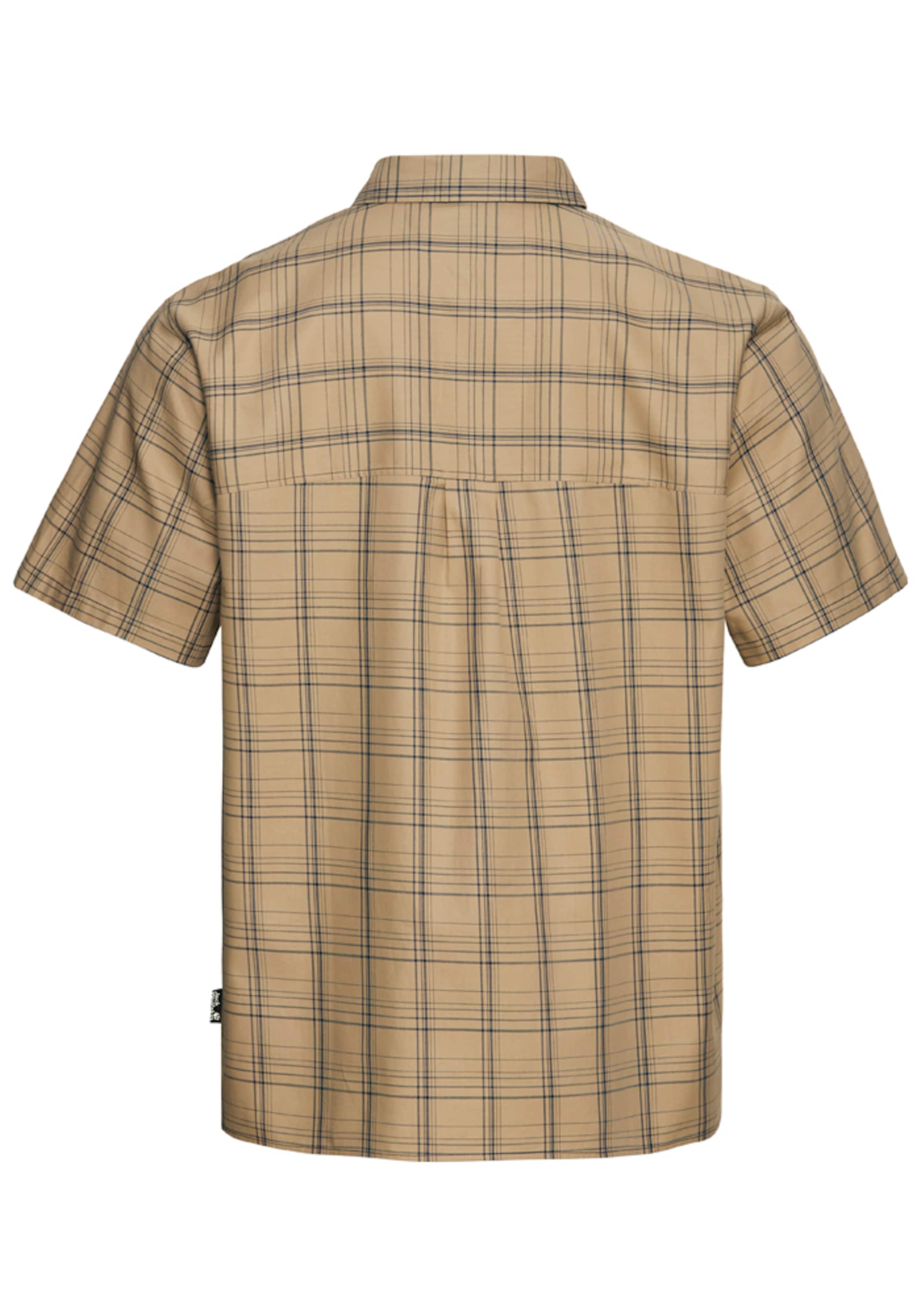 JACK WOLFSKIN Regular fit Athletic Button Up Shirt in Beige
