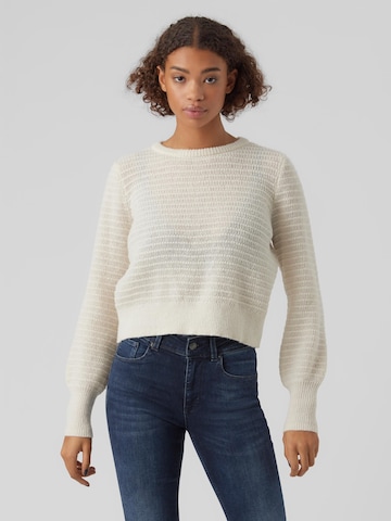 VERO MODA Sweater 'Plenty' in Beige: front