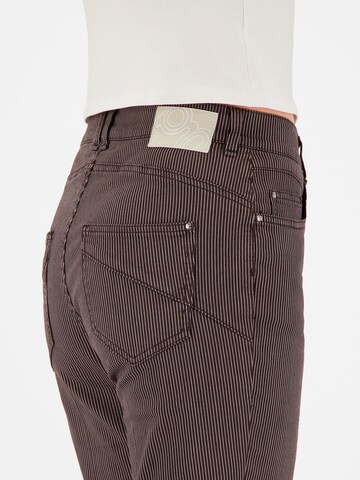Coupe slim Pantalon 'ZURI126' Gardeur en marron