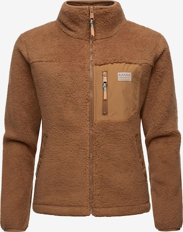 Ragwear Fleece jacket 'Alaris' in Brown: front