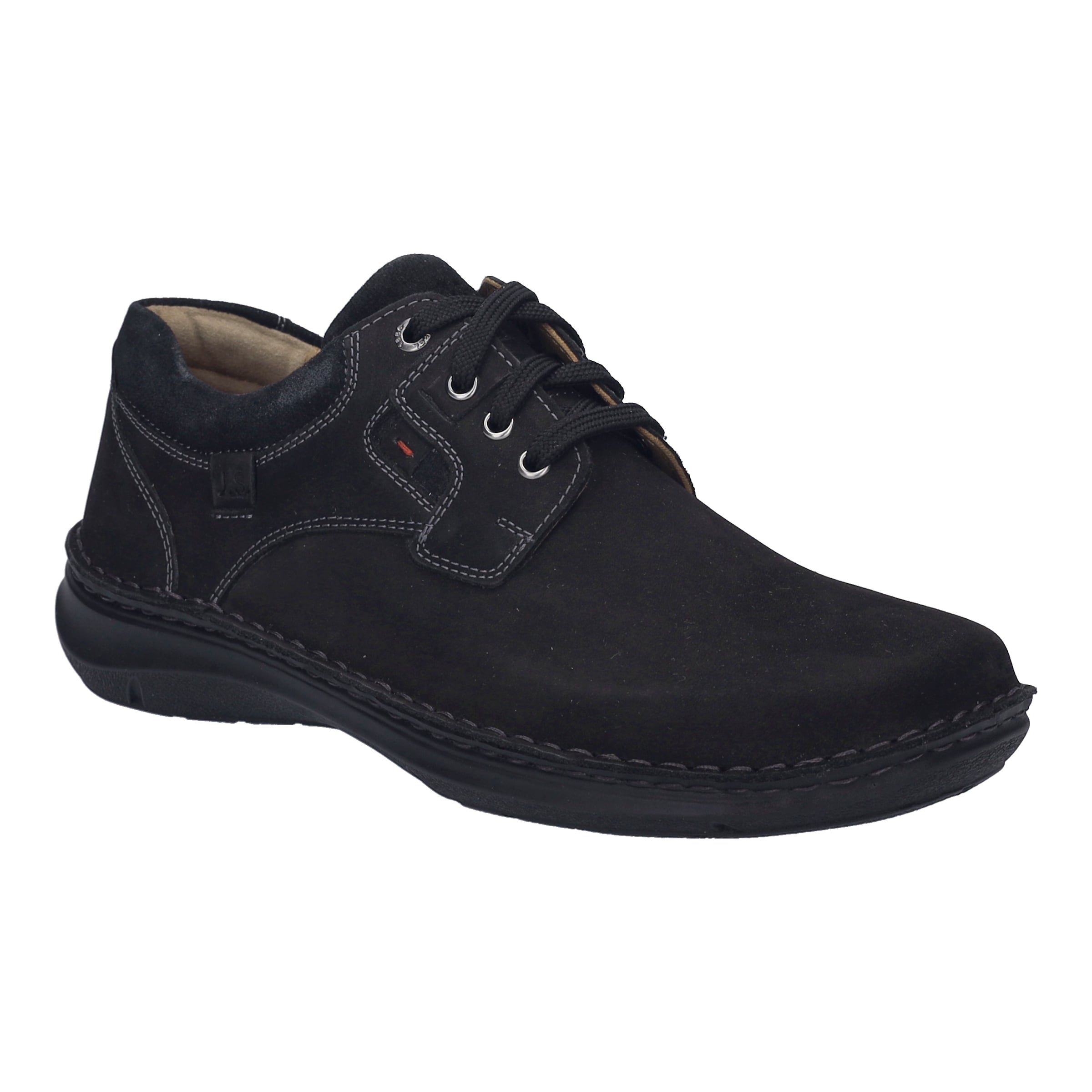 JOSEF SEIBEL Athletic Lace-Up Shoes in Black: front