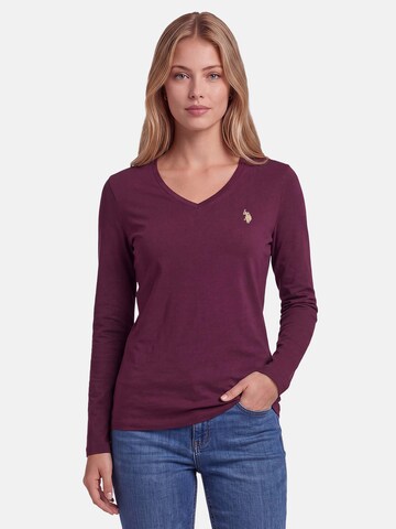 U.S. POLO ASSN. Shirt in Purple: front