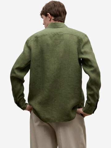 Adolfo Dominguez Regular fit Overhemd in Groen
