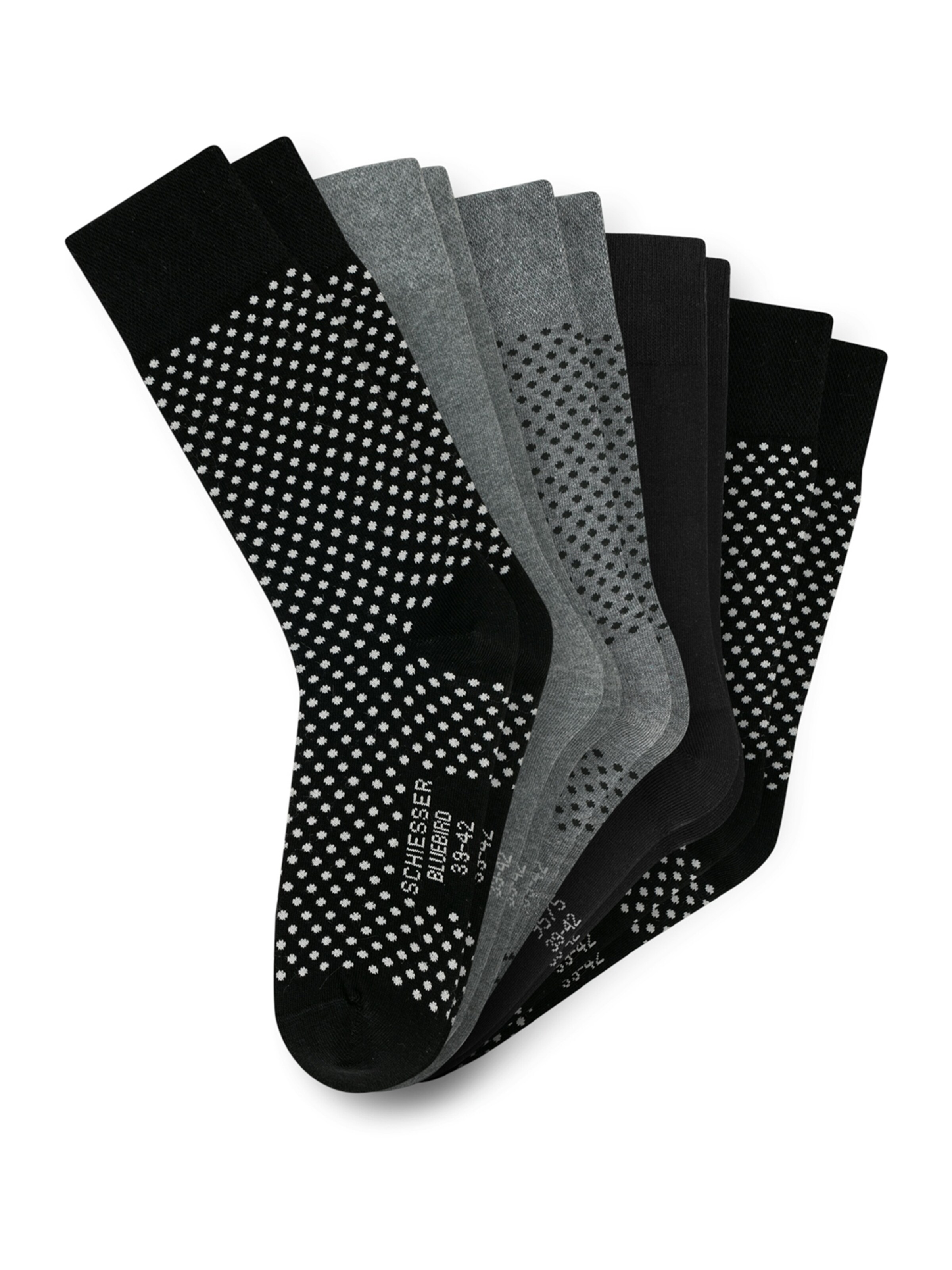 Chaussettes ' Bluebird ' SCHIESSER en gris