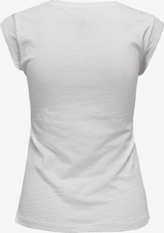 ONLY - Camiseta 'Bone' en blanco