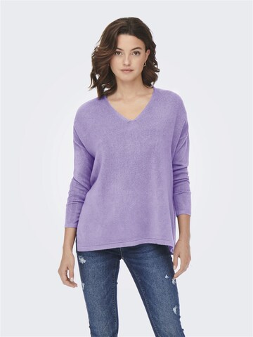 Pull-over ONLY en violet : devant