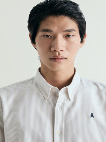 Scalpers Regular fit Button Up Shirt in Beige