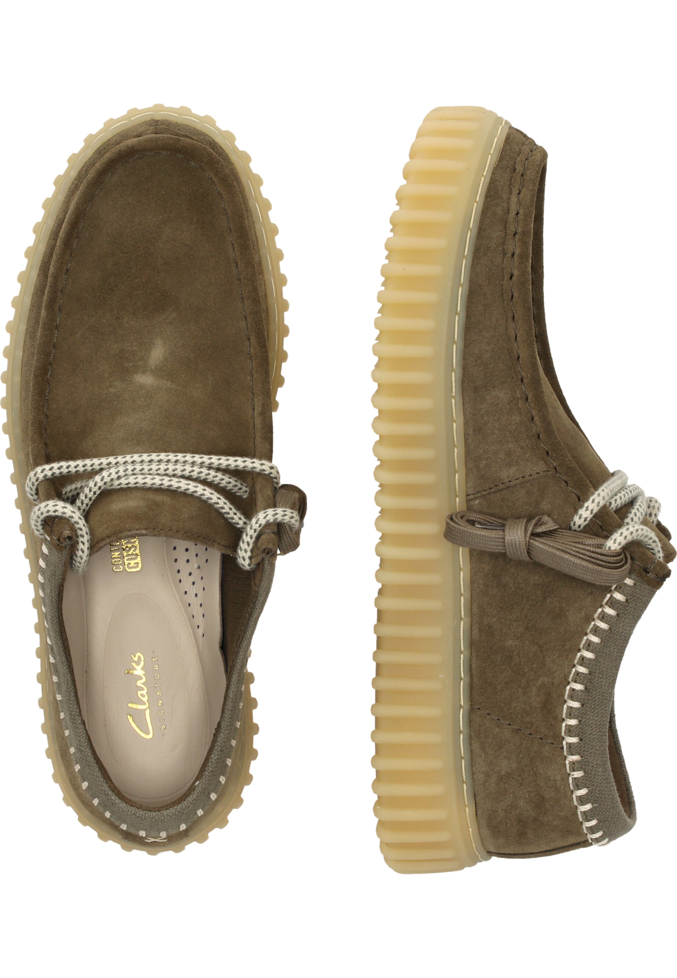 CLARKS Veterschoen 'Torhill' in Groen