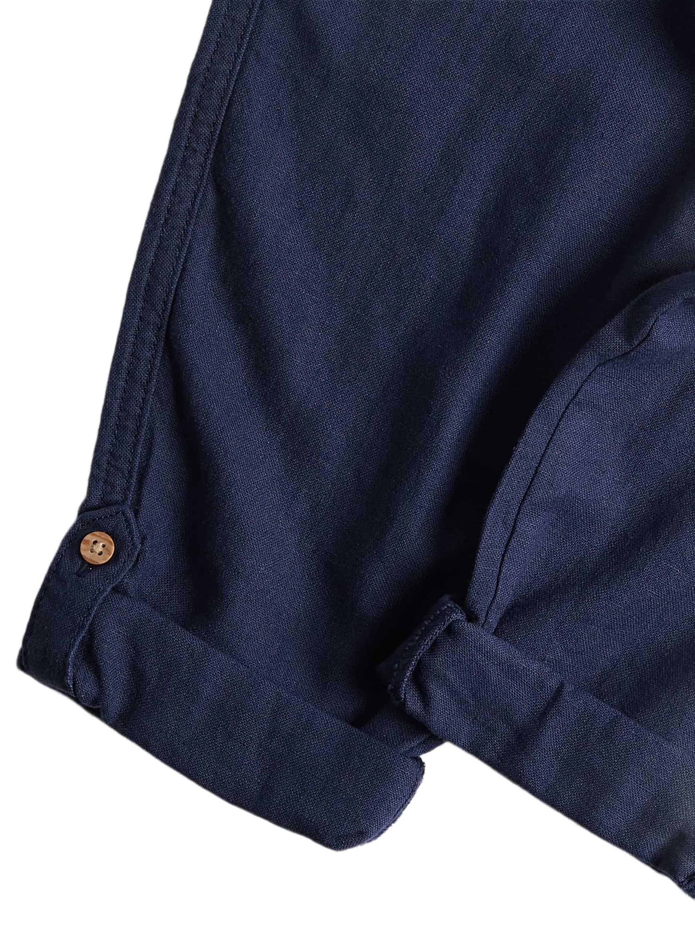 Marks & Spencer Loosefit Broek in Blauw: voorkant