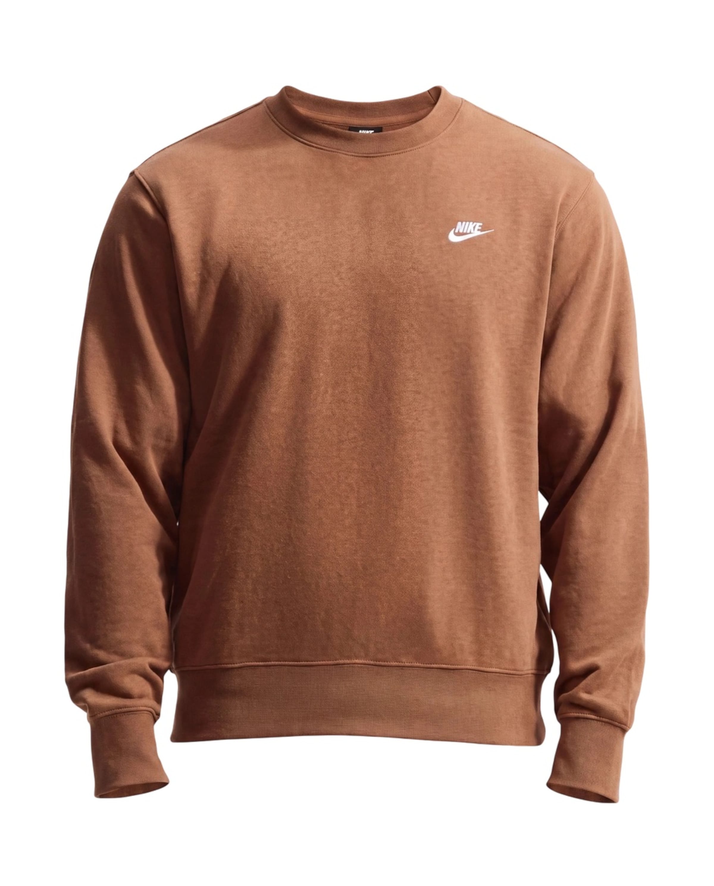 Nike Sportswear Bluzka sportowa 'Club Fleece' w kolorze brązowy: przód
