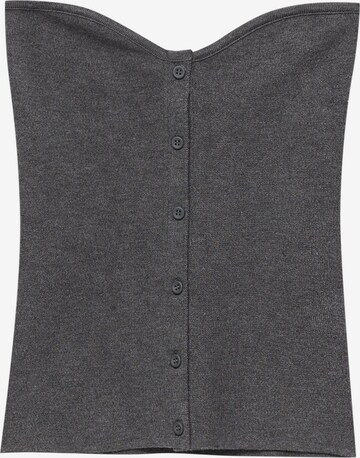 Top di Pull&Bear in grigio: frontale