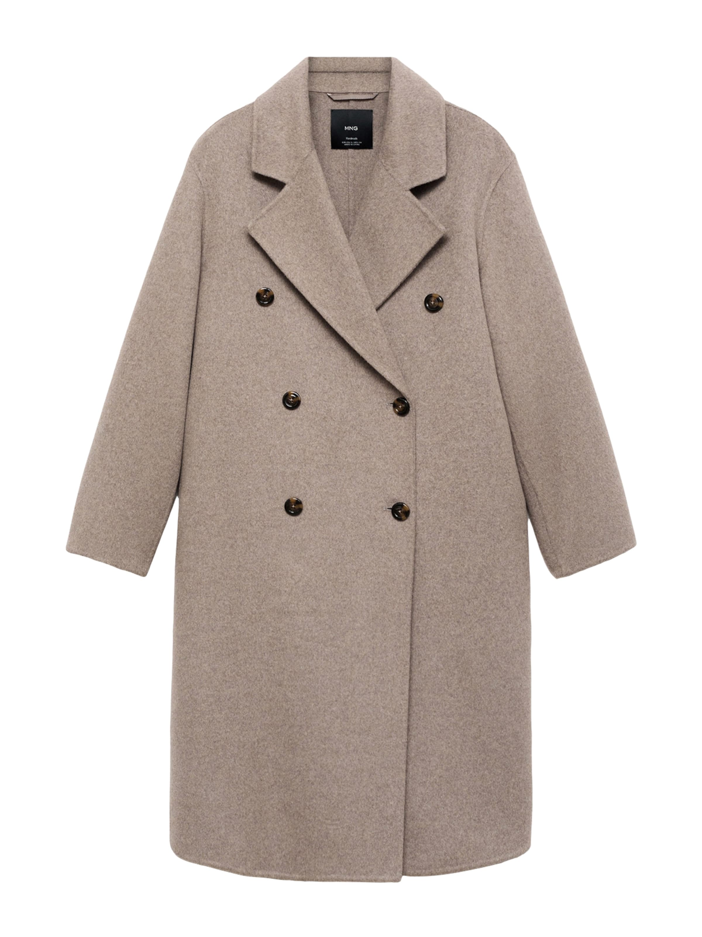 MANGO Prehoden plašč 'Picarol' | rjava barva: sprednja stran