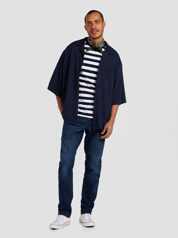 TOPMAN Comfort fit Button Up Shirt in Blue