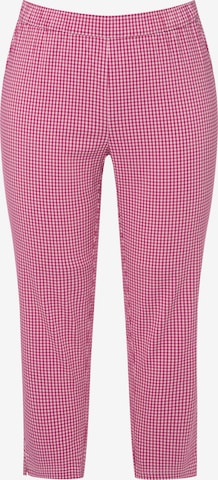 Ulla Popken Pleated Pants 'Sienna' in Pink: front