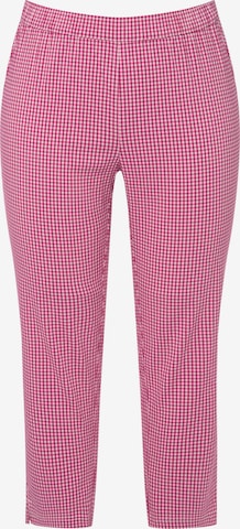 Ulla Popken Trousers 'Sienna' in Pink: front