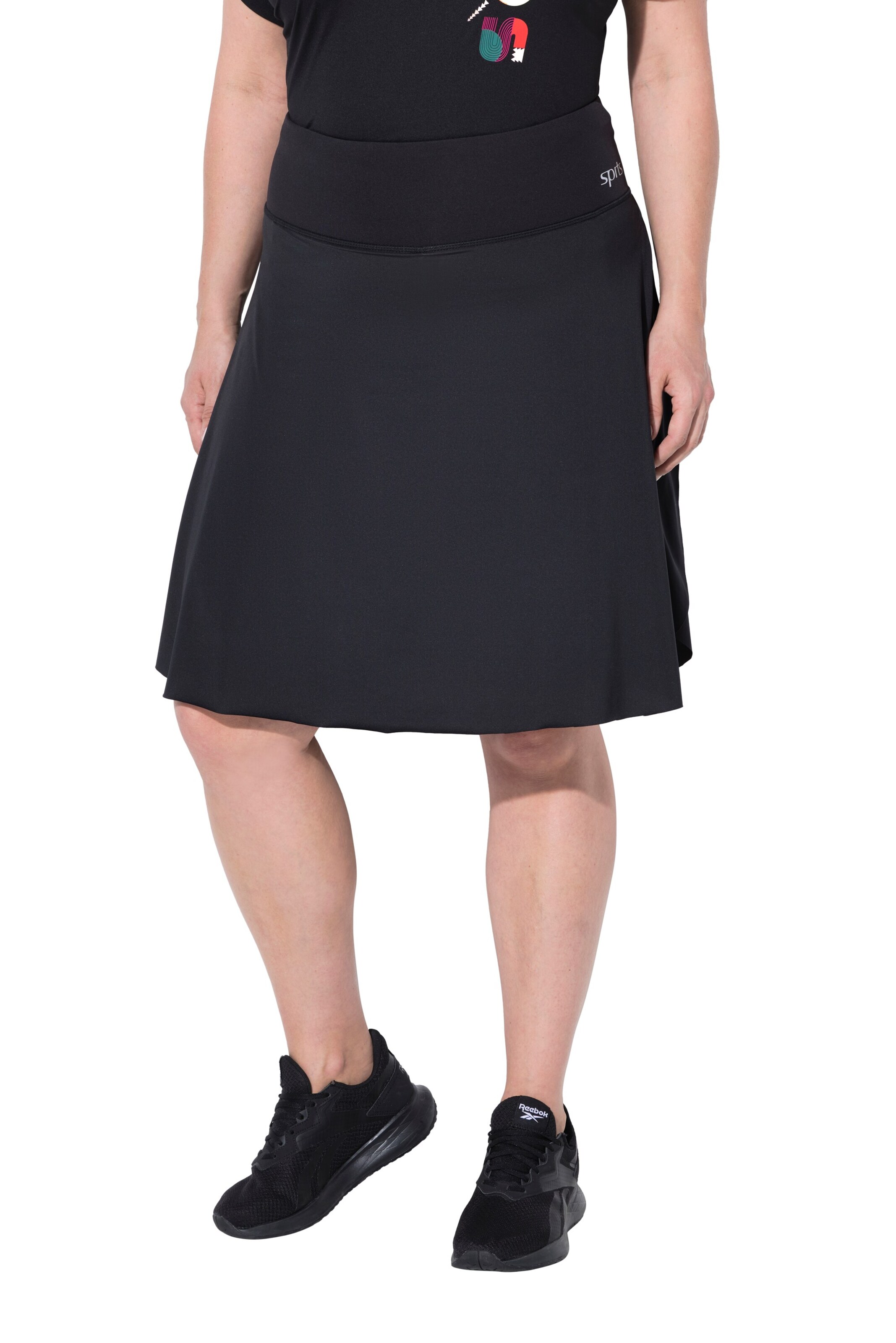 Ulla Popken Rock in Schwarz: Vorderseite