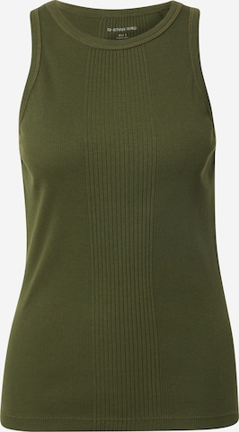 Top di G-Star RAW in verde: frontale