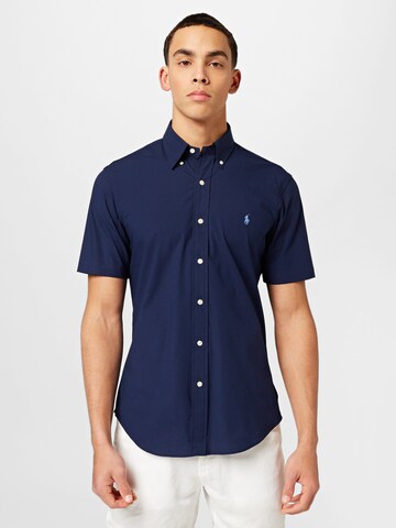 Polo Ralph Lauren Regular fit Overhemd in Blauw: voorkant