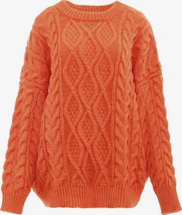 Pull-over MYMO en orange : devant