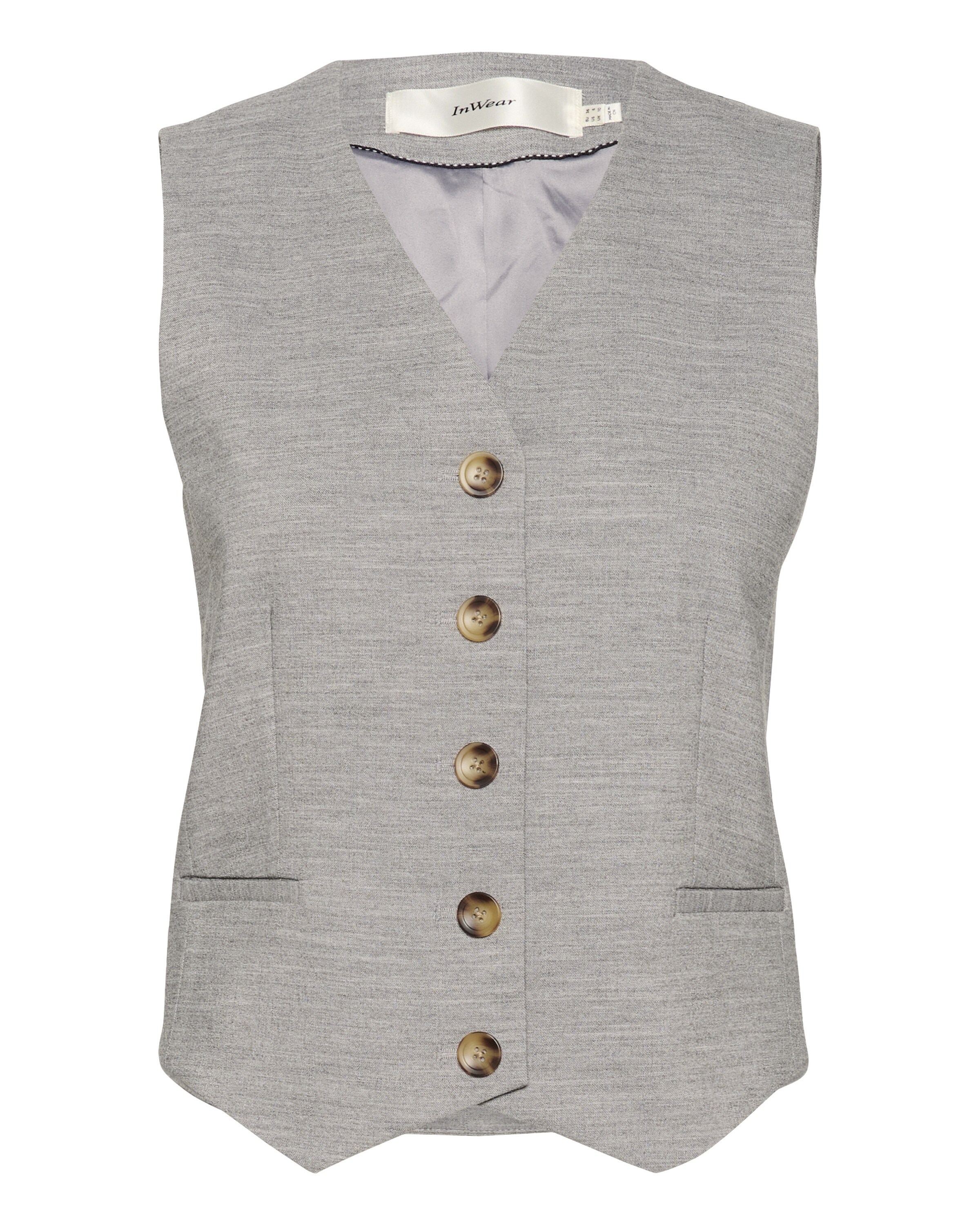 InWear Kamizelka 'KhaiI' w kolorze szary: przód