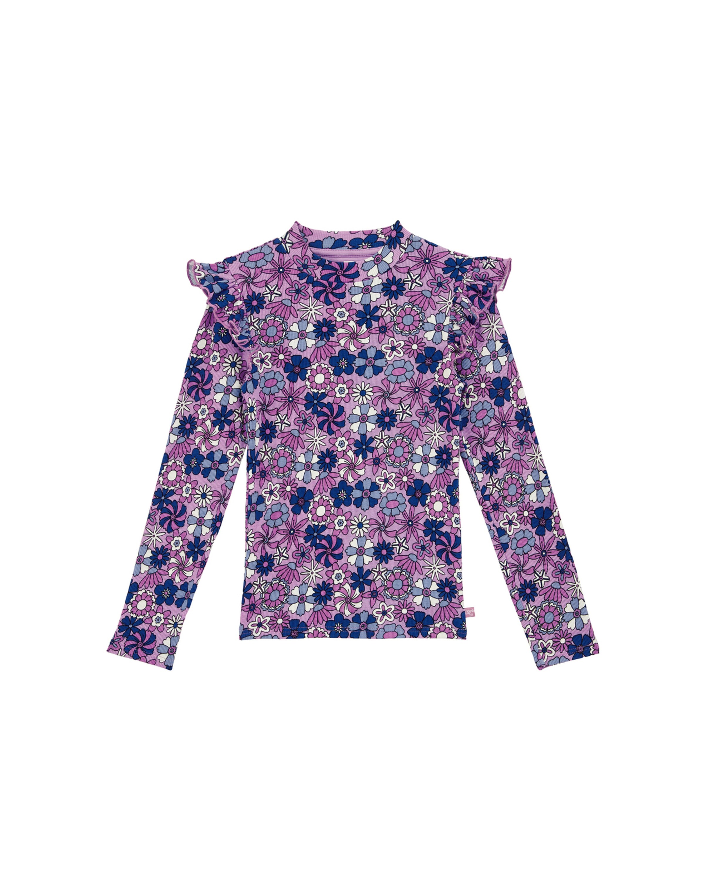 T-Shirt WE Fashion en violet : devant