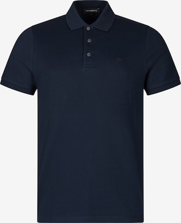 !Solid Poloshirt in Blau: Vorderseite