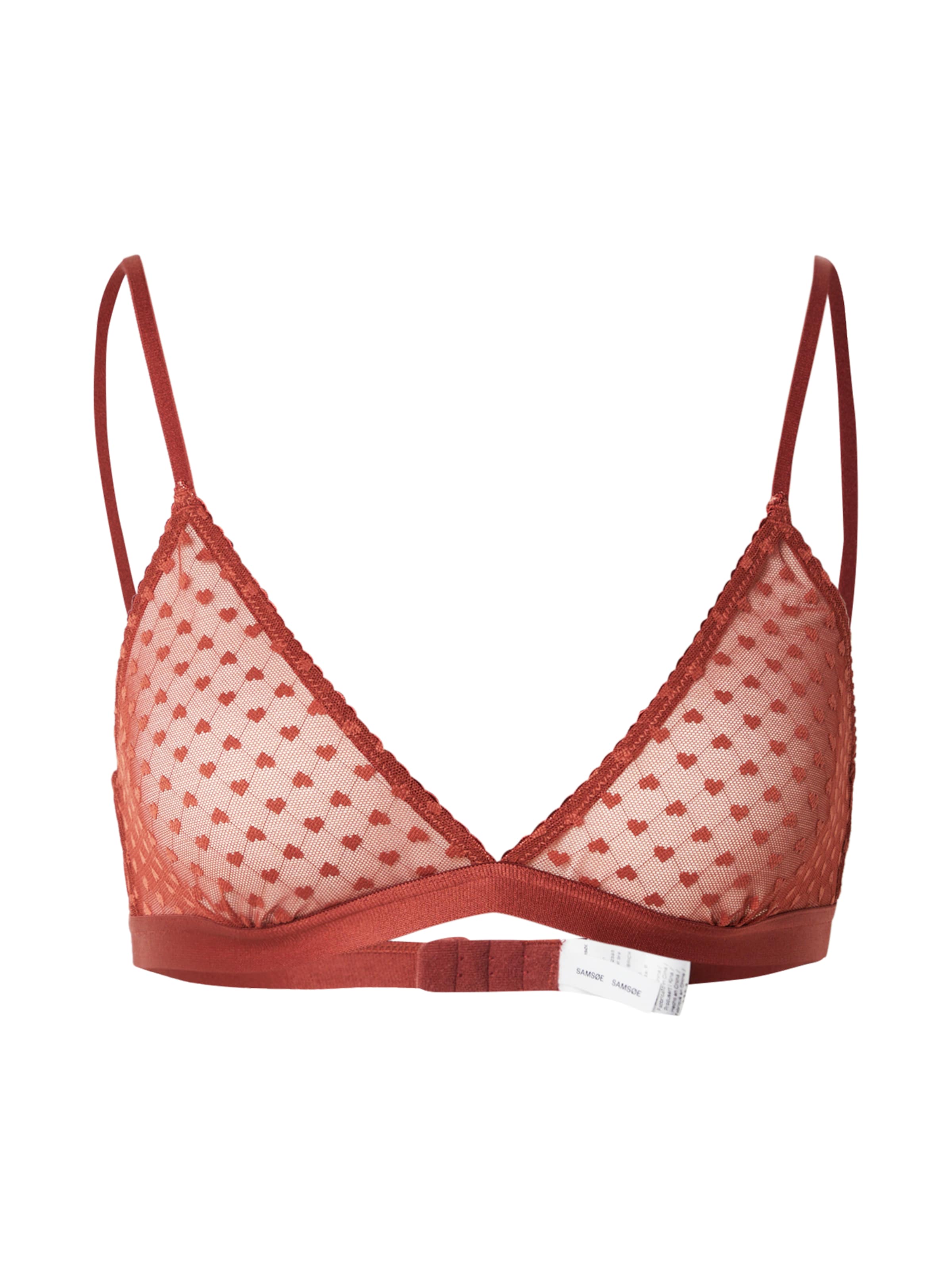 Samsøe Samsøe - Triángulo Sujetador 'Violet' en rojo: frente